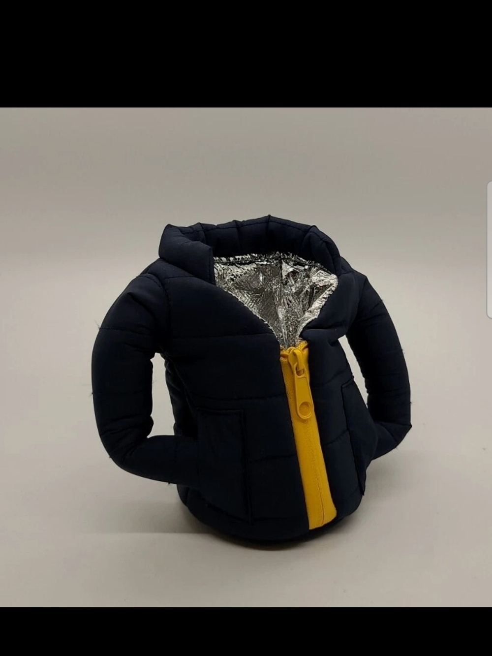 Puffin Beverage Jacket Koozie Cooler Blue OSFA